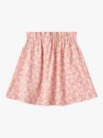 Wheat Kids' Agnetha Organic Cotton Floral Print Skirt, Pink