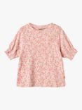 WHEAT Kids' Norma Floral Print Top, Pink