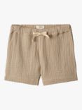 WHEAT Kids' Atlasz Organic Cotton Shorts, Beige Stone