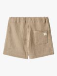 WHEAT Kids' Atlasz Organic Cotton Shorts, Beige Stone