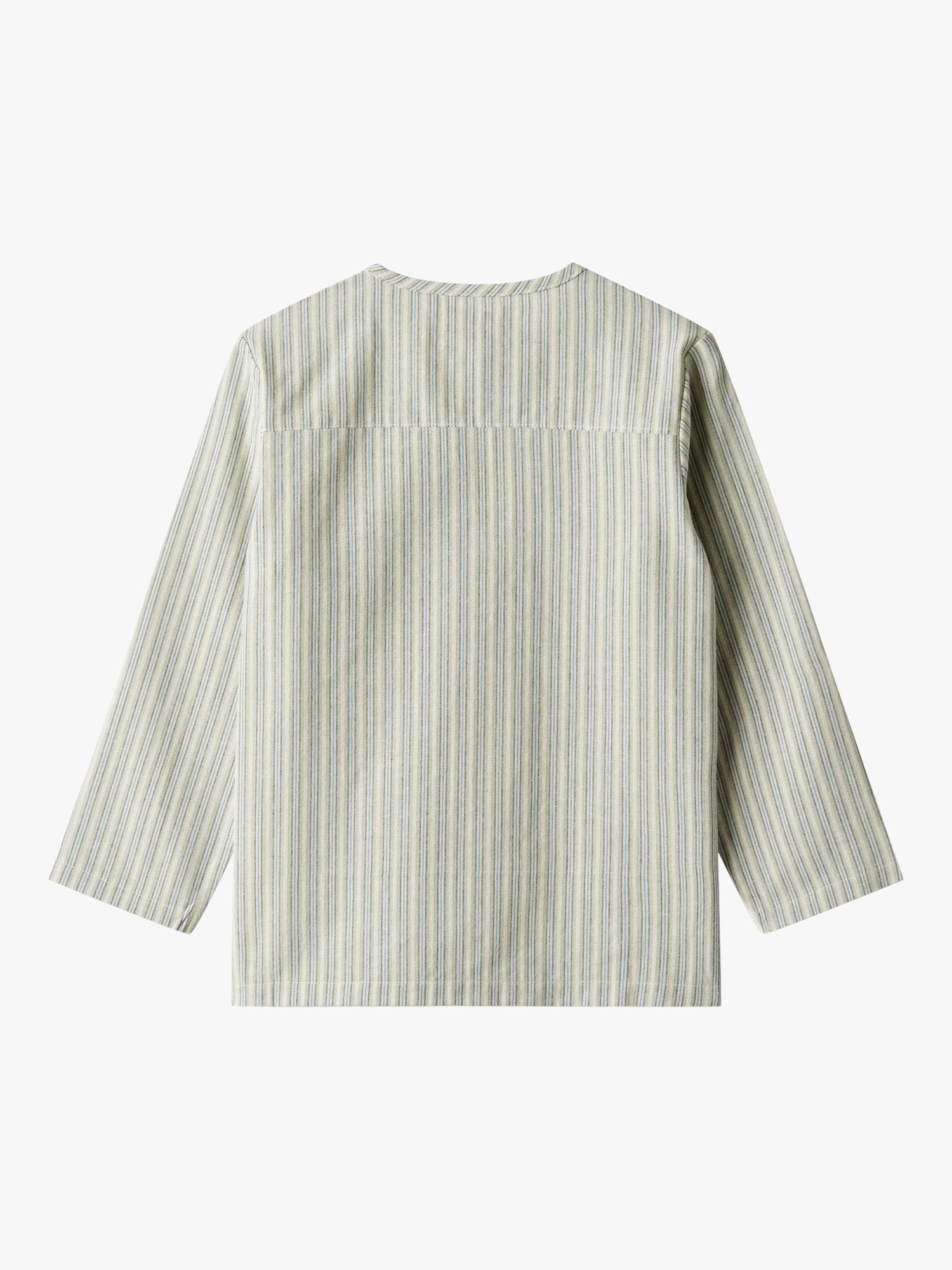 WHEAT Kids' Bjork Striped Organic Cotton Shirt, Multi, 7 years