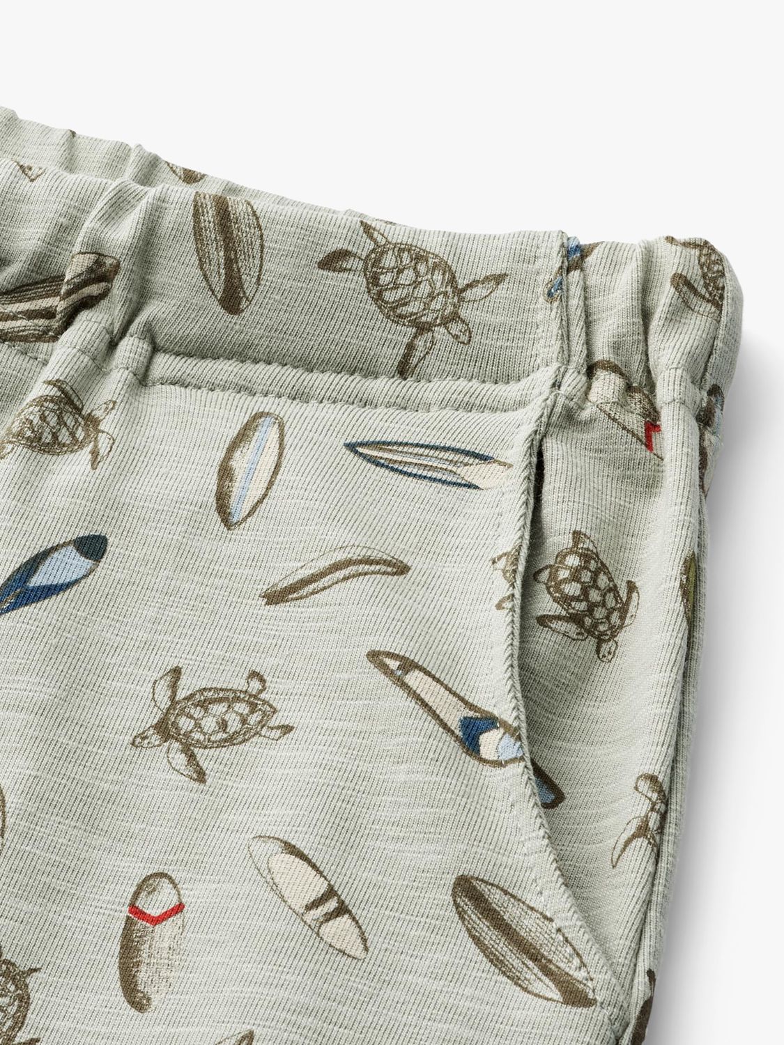 Buy Wheat Kids' Kalle Organic Cotton Turtle Surf Print Shorts, Multi Online at johnlewis.com