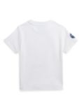 Ralph Lauren Kids' Wimbledon Polo Bear T-Shirt, White, White