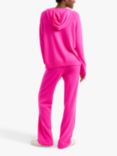 Chinti & Parker Basics Boxy Wool Cashmere Blend Hoodie, Hot Pink