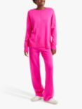 Chinti & Parker Wool Cashmere Blend Slouchy Jumper, Hot Pink