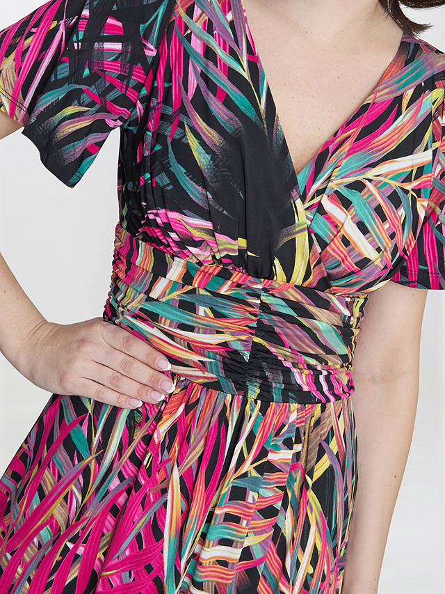 Gina Bacconi Felicity Jersey Maxi Dress, Black/Multi