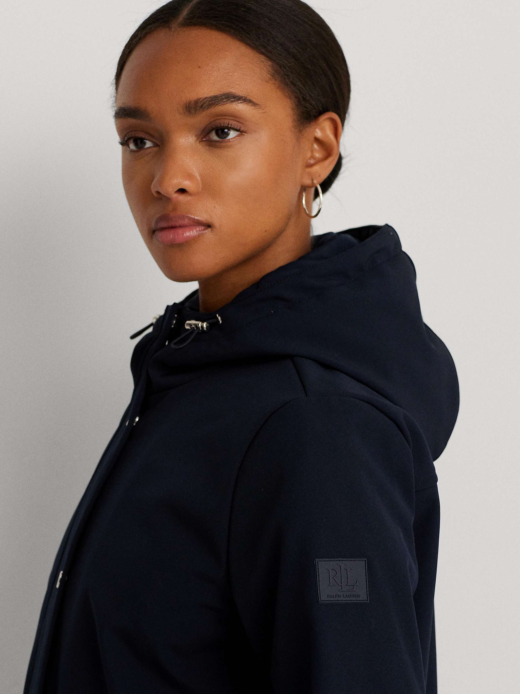 Buy Lauren Ralph Lauren Hooded Jacket, Navy Online at johnlewis.com