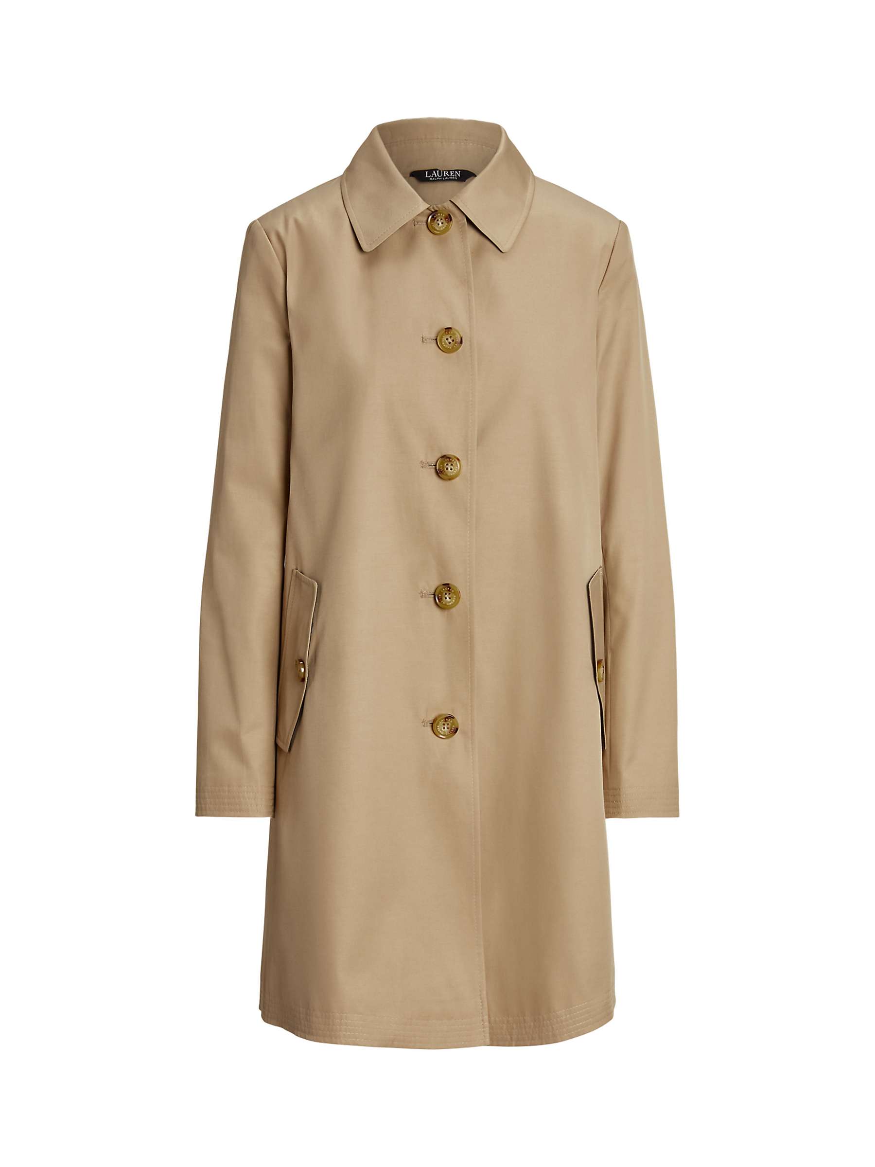 Buy Lauren Ralph Lauren Hooded Cotton Blend Coat Online at johnlewis.com