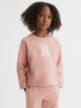 Reiss Kids' Connie Logo Sweatshirt, Apricot