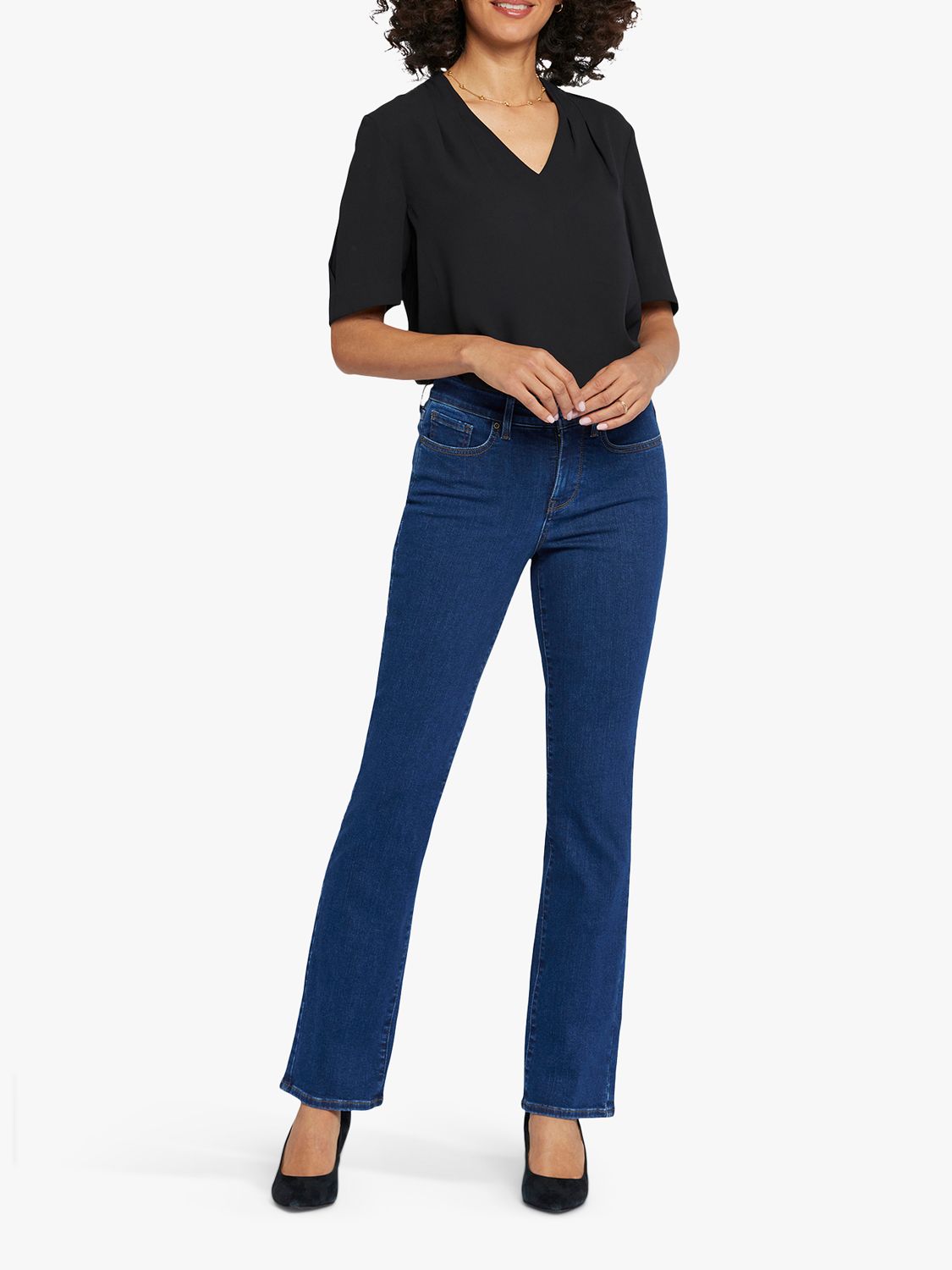 NYDJ Ellison High Rise Straight Jeans, Quinn, 8