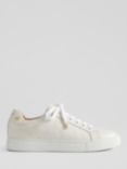 L.K.Bennett Signature Low Top Leather Trainers, Cream