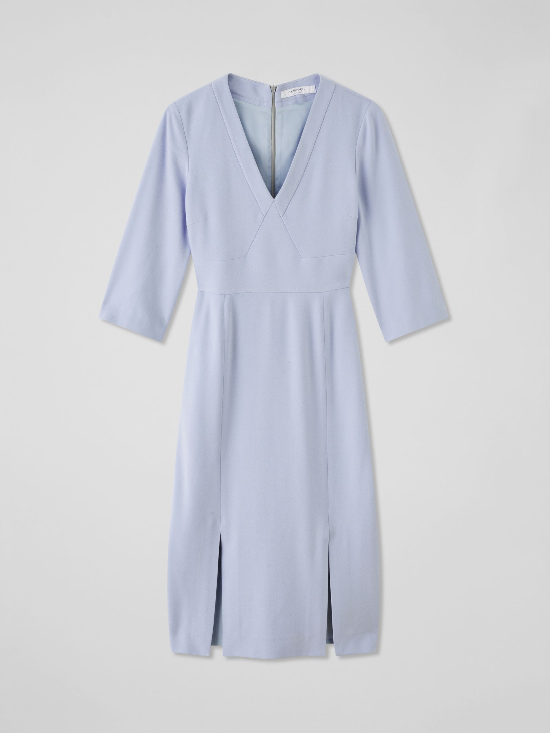 Buy L.K.Bennett Sky Shift Midi Dress, Light Blue Online at johnlewis.com