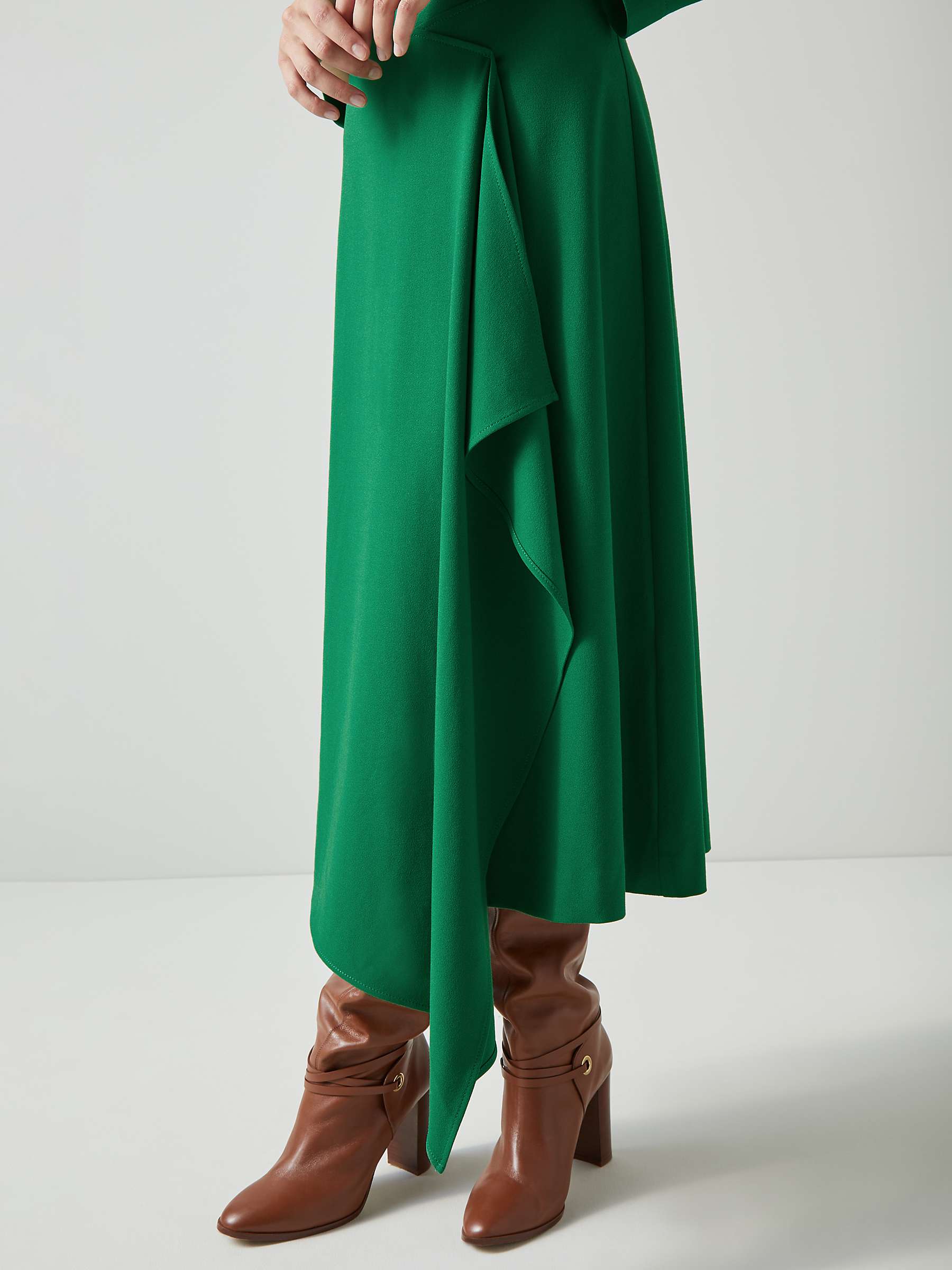 Buy L.K.Bennett Lena Midi Dress, Green Online at johnlewis.com