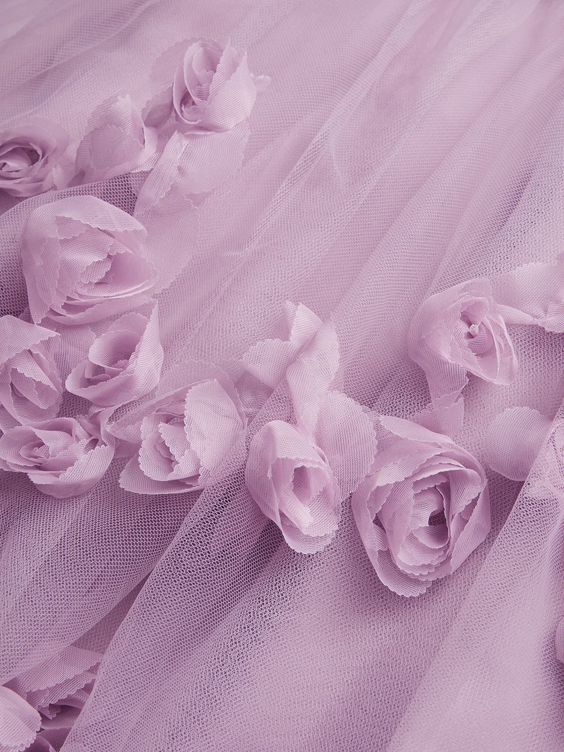 Buy Monsoon Kids' Amber Diamante 3D Rose Occasion Dress, Dusky Pink Online at johnlewis.com