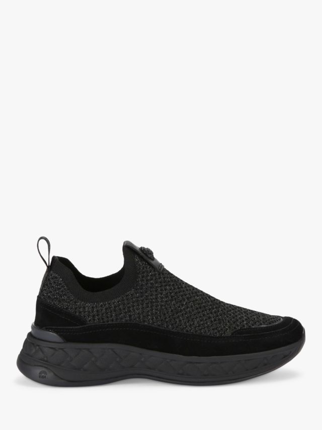 Kurt Geiger London Kensington Knit Trainers, Black, 3