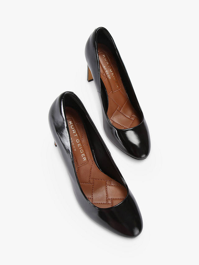 Kurt Geiger London Victoria Heeled Court Shoes, Black