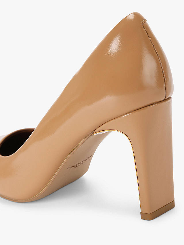 Kurt Geiger London Victoria Heeled Court Shoes, Brown Camel