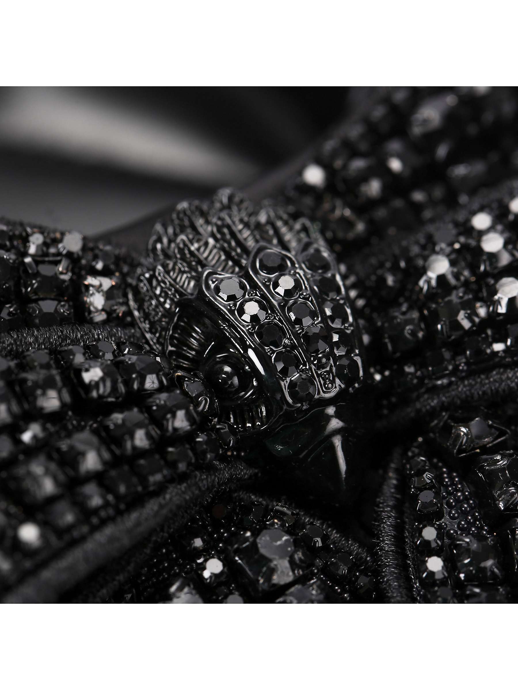 Buy Kurt Geiger London Belgravia Crystal Bow Embellished Slingback Court Shoes, Black Online at johnlewis.com