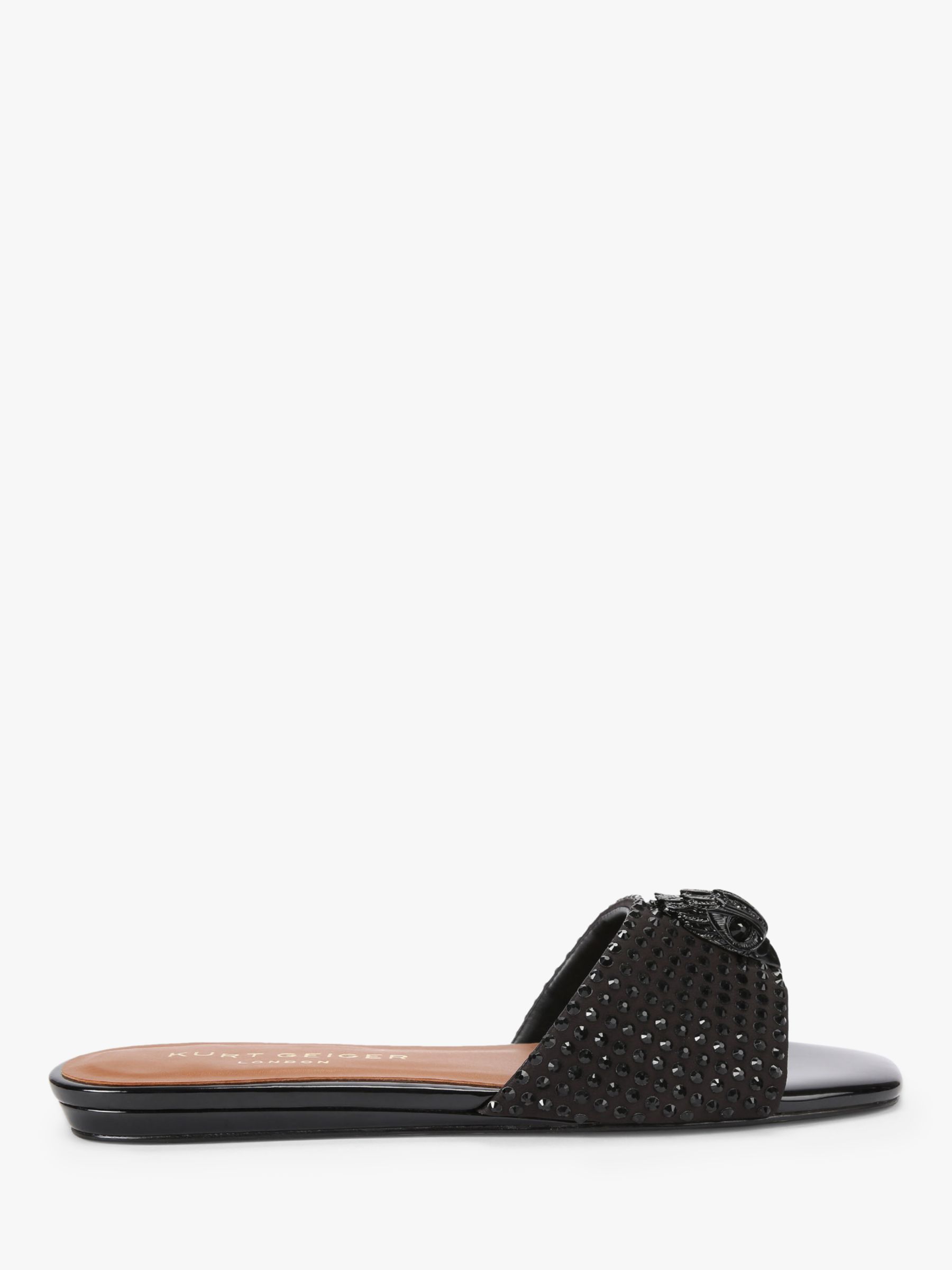 Kurt Geiger London Kensington Leather Flats, Black