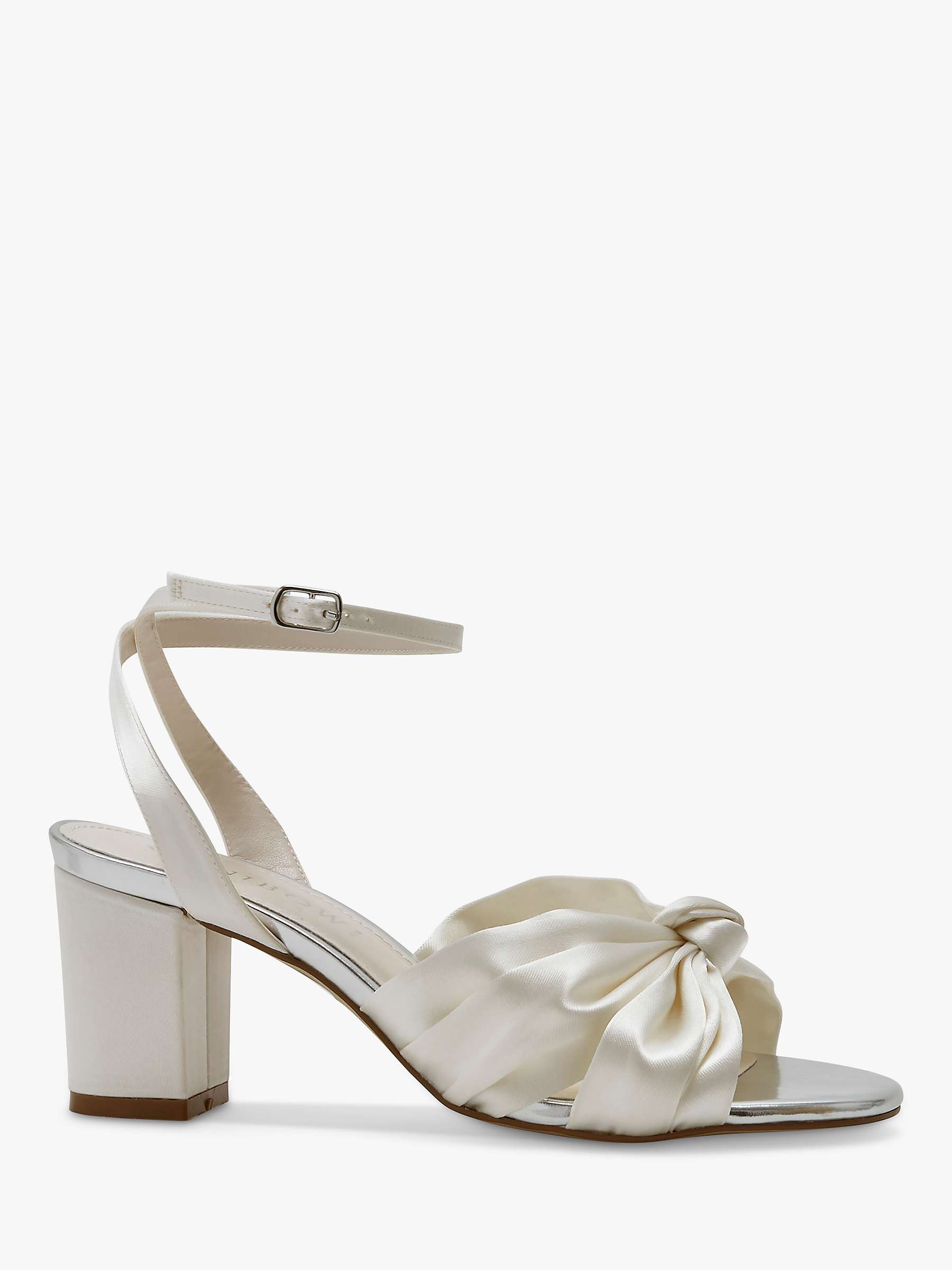 Buy Rainbow Club Thea Wide Fit Wedding Knotted Sandals, Ivory Satin Online at johnlewis.com