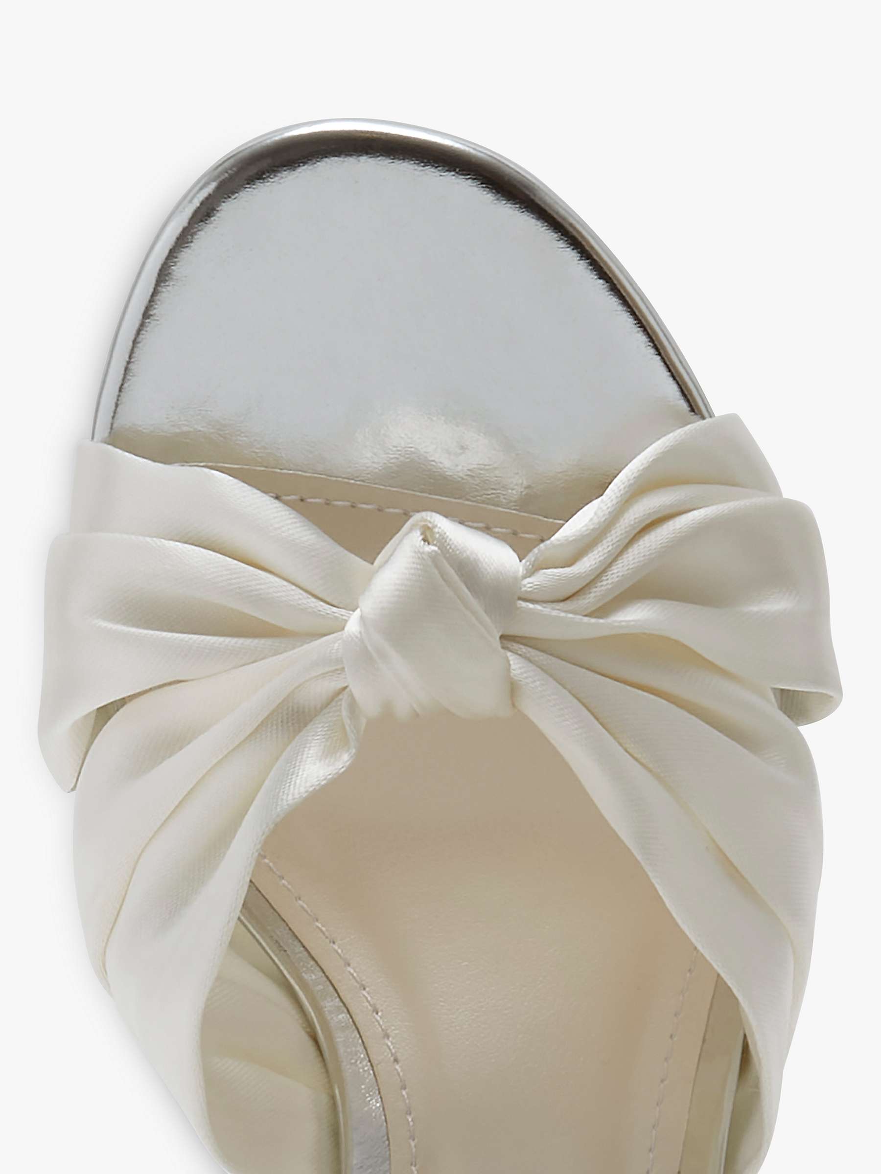 Buy Rainbow Club Thea Wide Fit Wedding Knotted Sandals, Ivory Satin Online at johnlewis.com