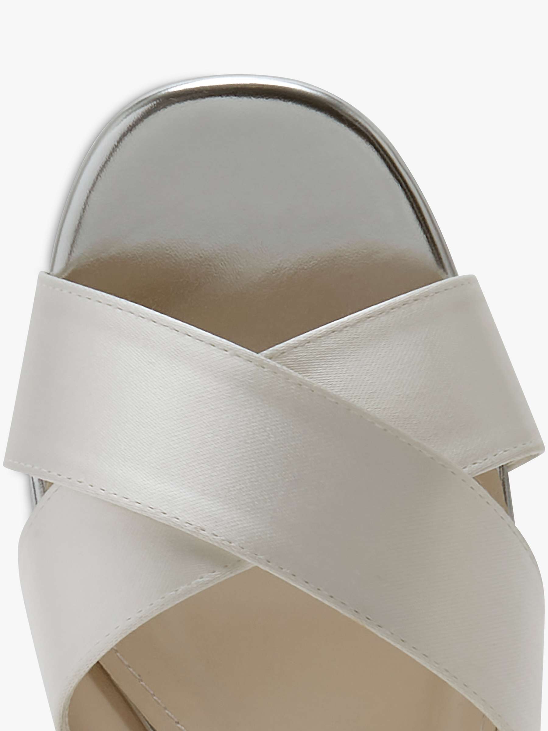 Buy Rainbow Club Zuri Platform Wedding Sandals, Ivory Satin Online at johnlewis.com