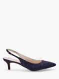 Rainbow Club Joni Wedding Slingback Court Shoes, Navy Moiré