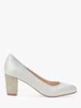 Rainbow Club Eloise Sparkle Wedding Court Shoes, Ivory Satin