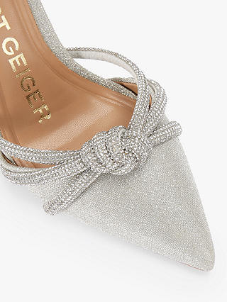 KG Kurt Geiger Ava Embellished Court Shoes, Silver