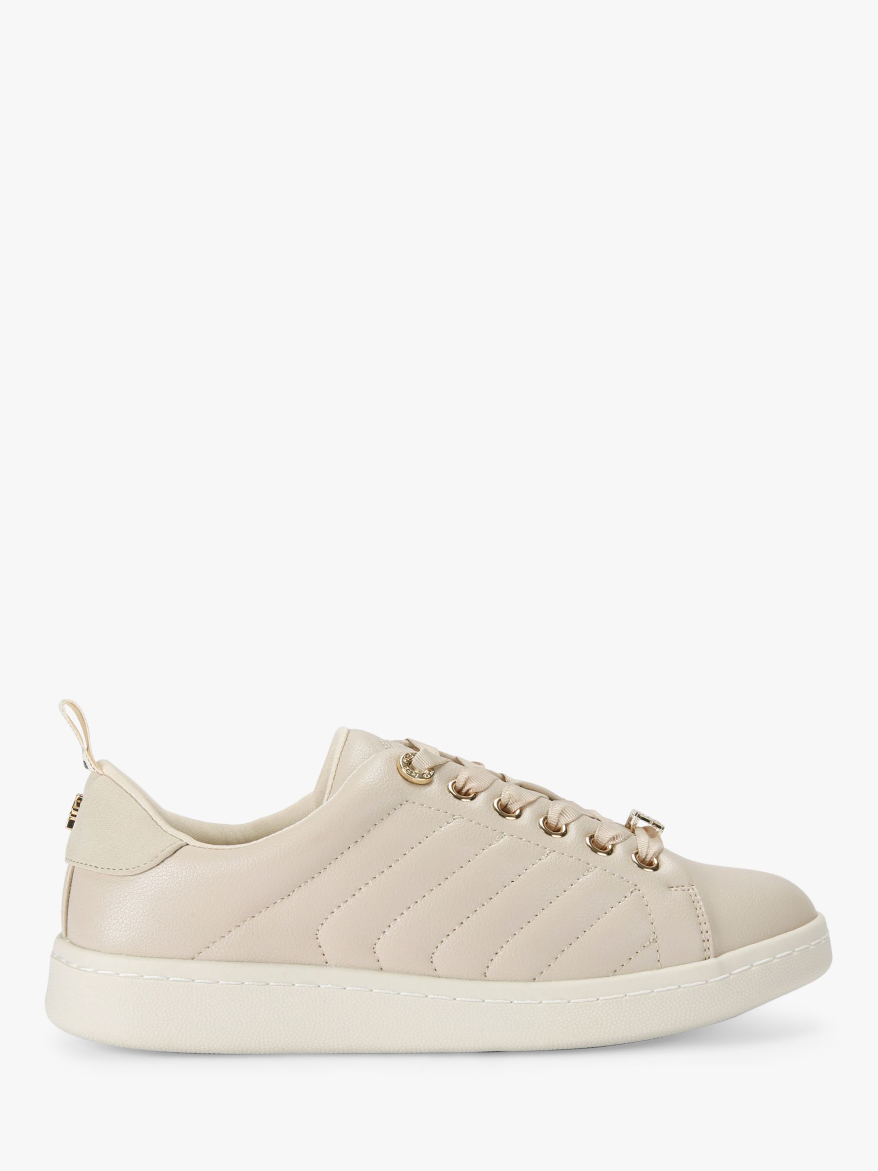Buy KG Kurt Geiger Liza Quilted Trainers, Blush Online at johnlewis.com