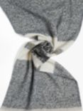 James Lakeland Stripe Blanket Scarf, Black