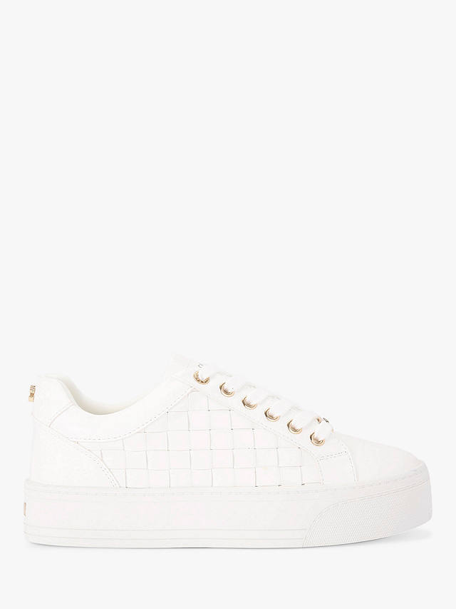 Carvela Checker Trainers, White at John Lewis & Partners