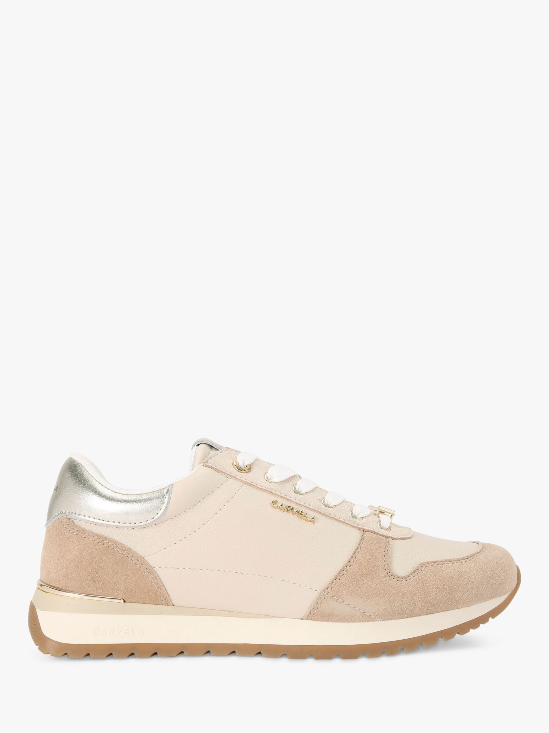 Carvela Track Star Trainers, Taupe at John Lewis & Partners