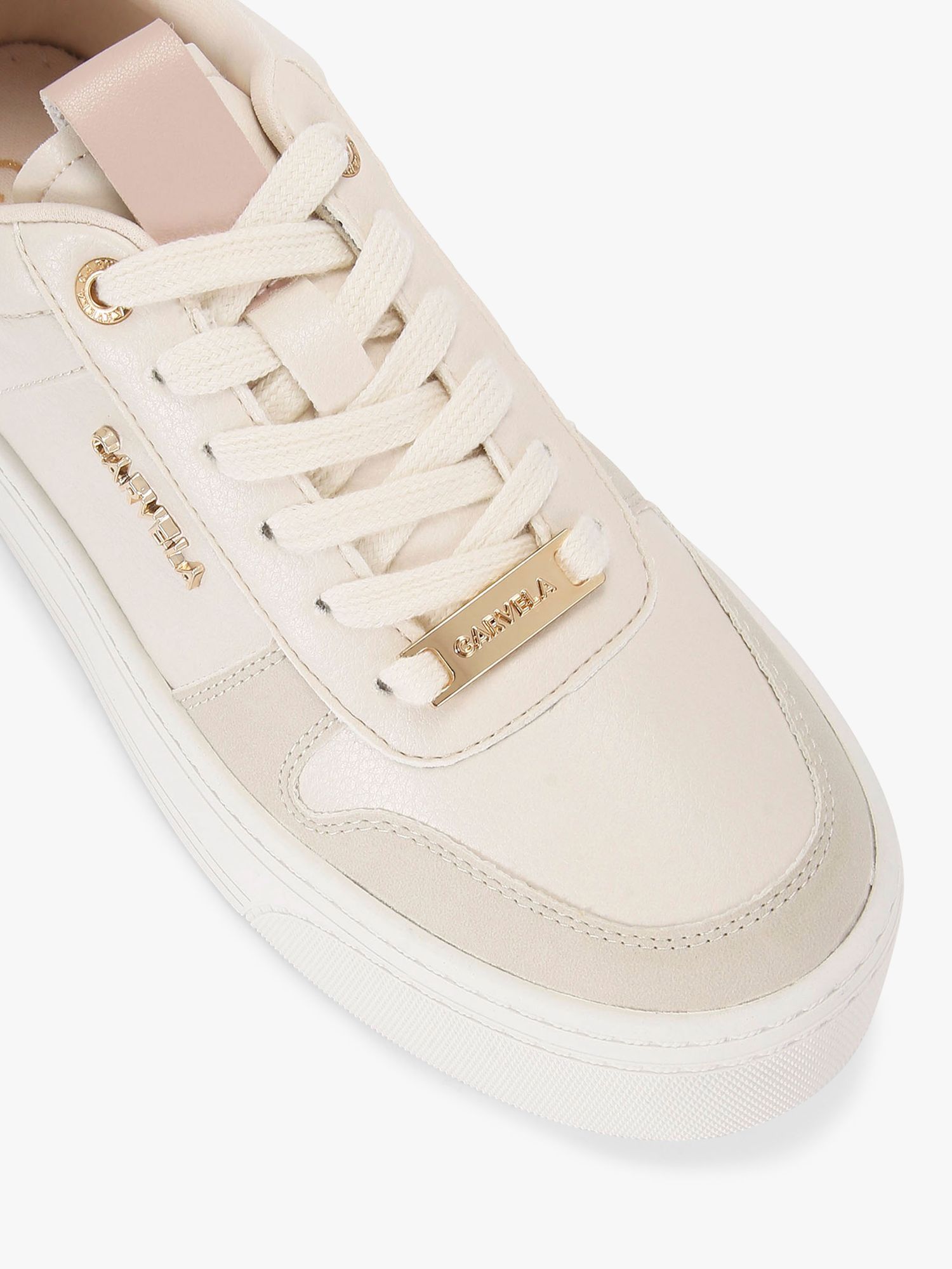 Carvela light lace store up trainers