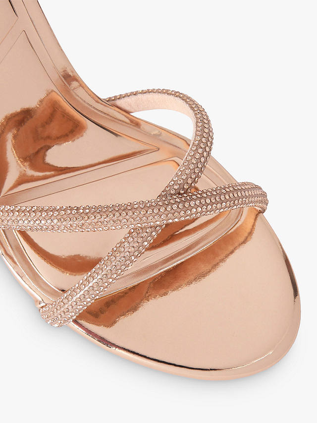 Carvela Stargaze Embellished Stiletto Sandals, Rose Gold