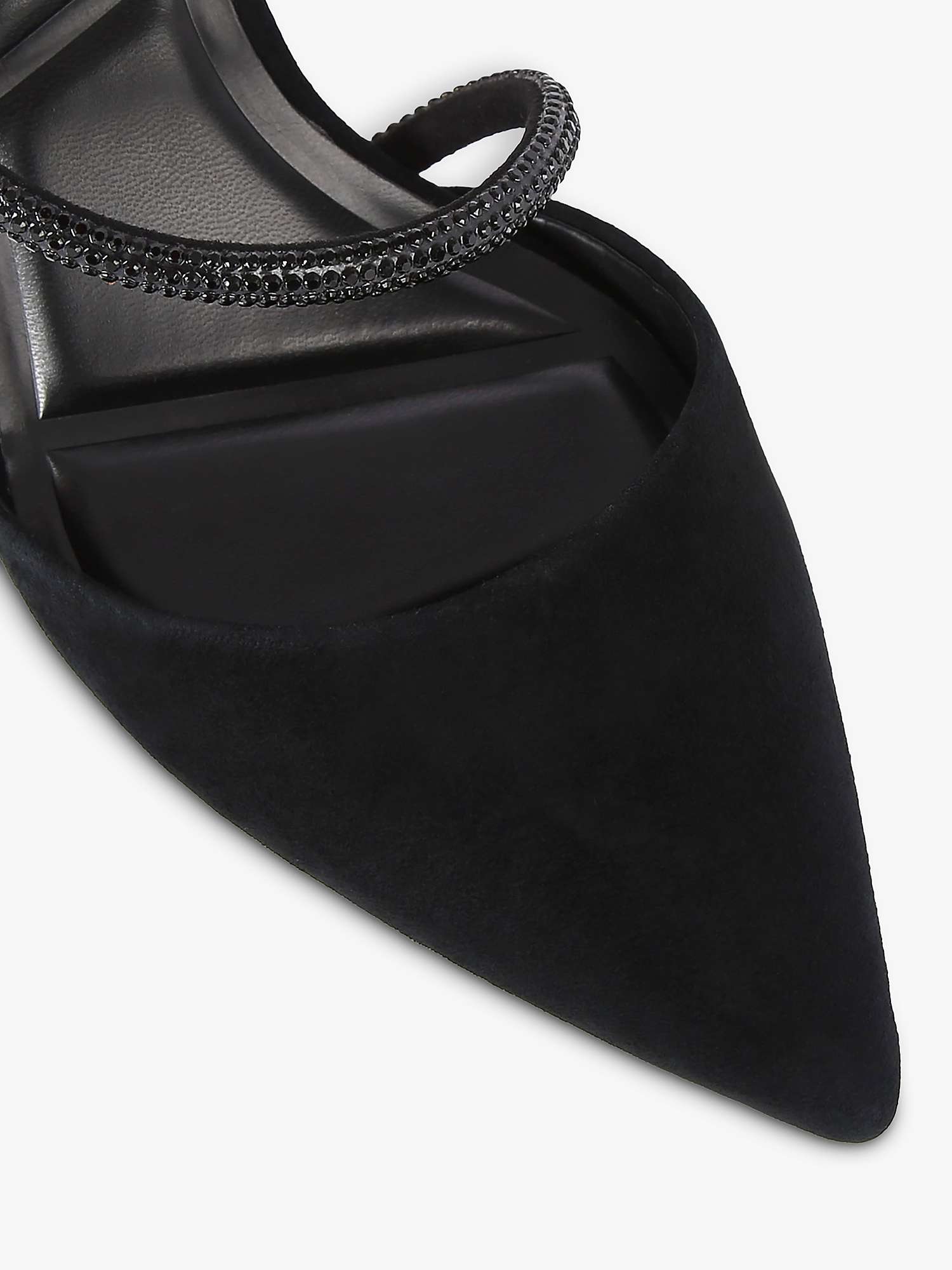 Buy Carvela Paparazzi Suede High Heel Court Shoes, Black Online at johnlewis.com