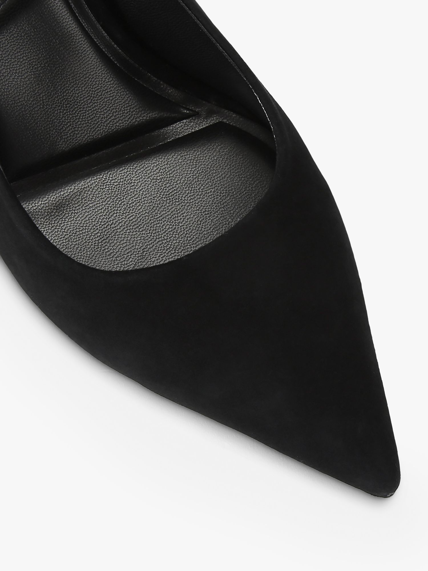 Carvela Symmetry Sling Back Court Shoes, Black at John Lewis & Partners