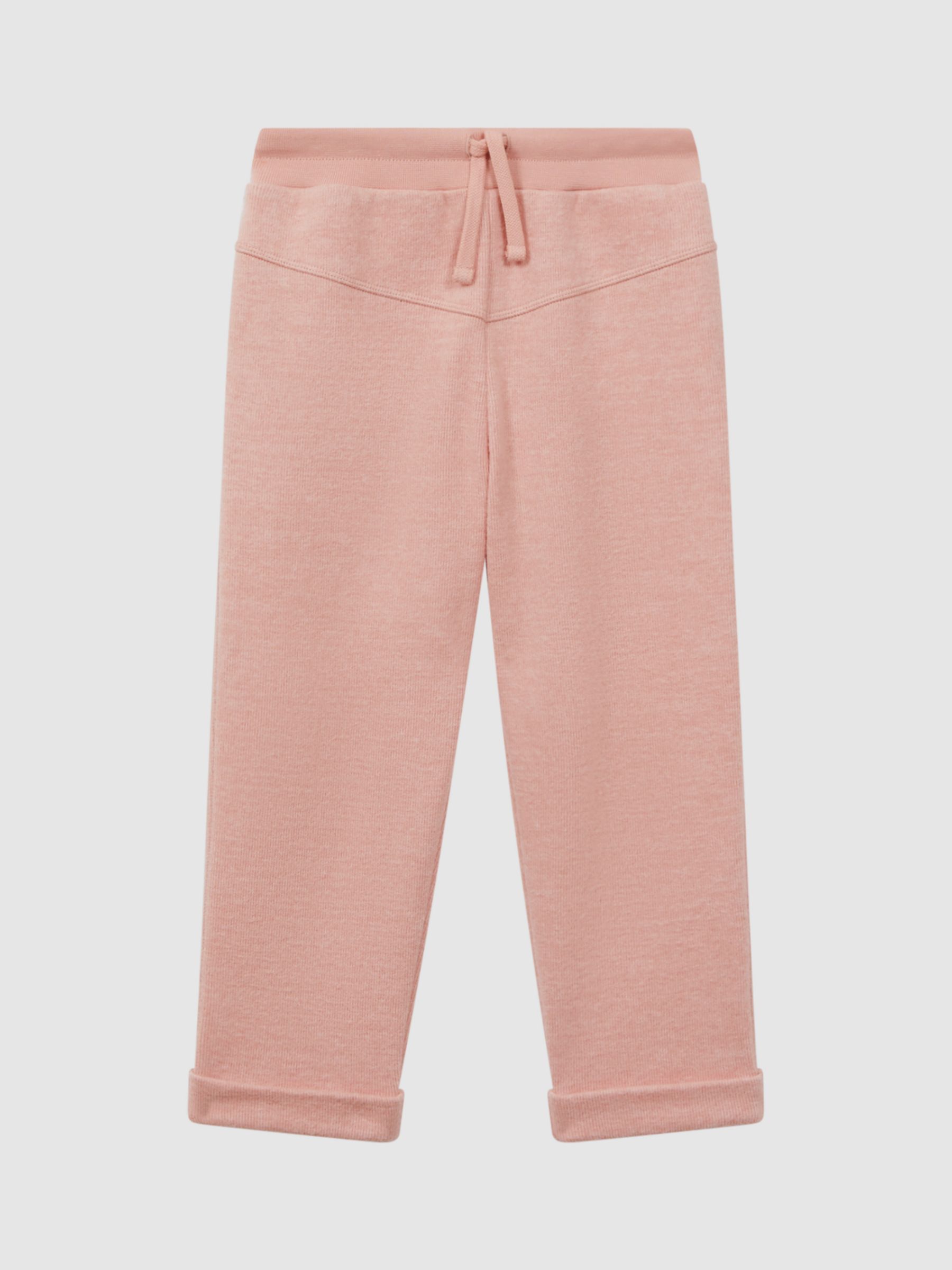Buy Reiss Kids' Valencia Knitted Joggers, Apricot Online at johnlewis.com
