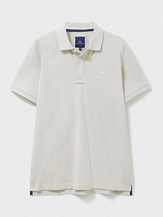 Crew Clothing Classic Pique Cotton Polo Shirt, Beige