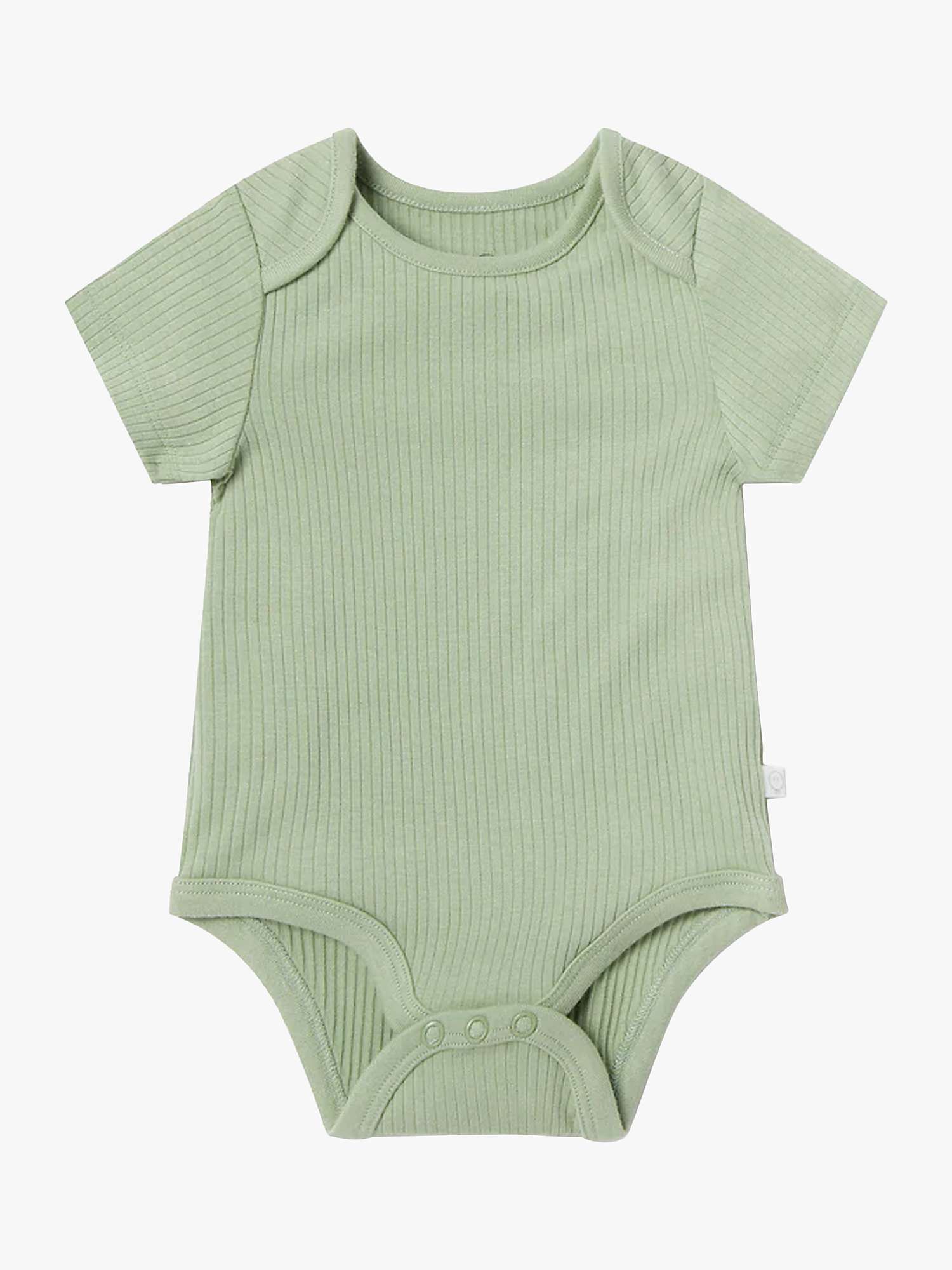 Buy MORI Baby Ribbed Short Sleeve Bodysuit Online at johnlewis.com