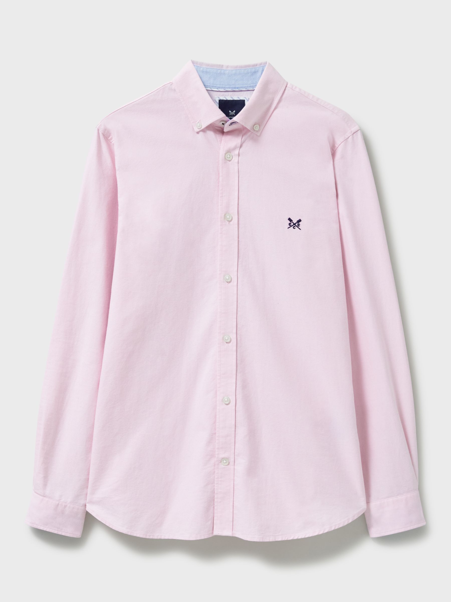 Crew Clothing Slim Fit Oxford Shirt, Pastel Pink, S