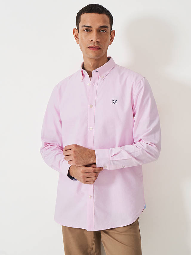 Crew Clothing Slim Fit Oxford Shirt, Light Pink