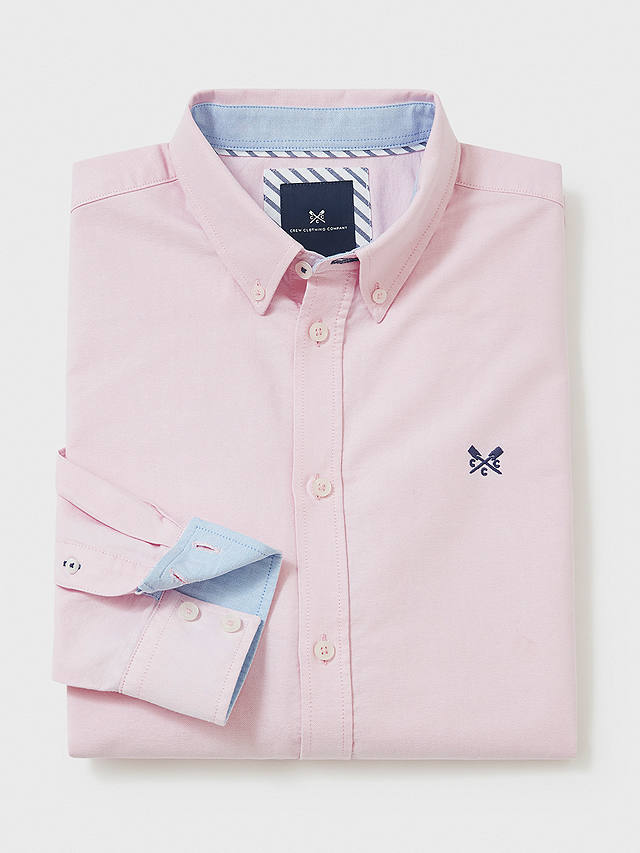 Crew Clothing Slim Fit Oxford Shirt, Light Pink