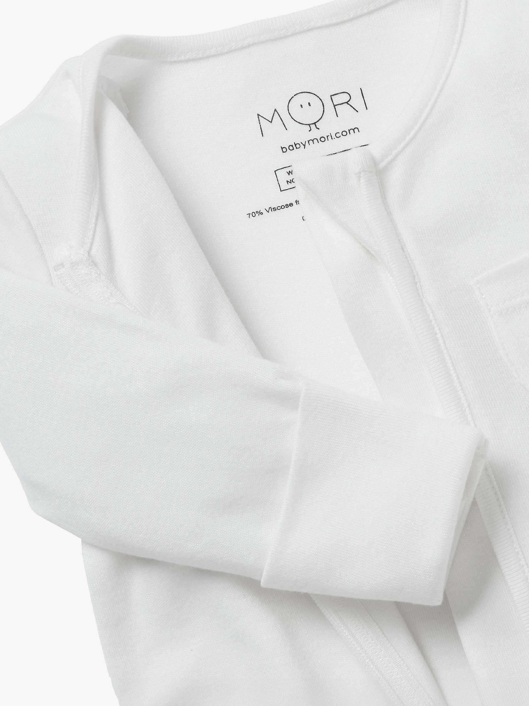 Buy MORI Baby Clever Zip Pocket Sleepsuit Online at johnlewis.com