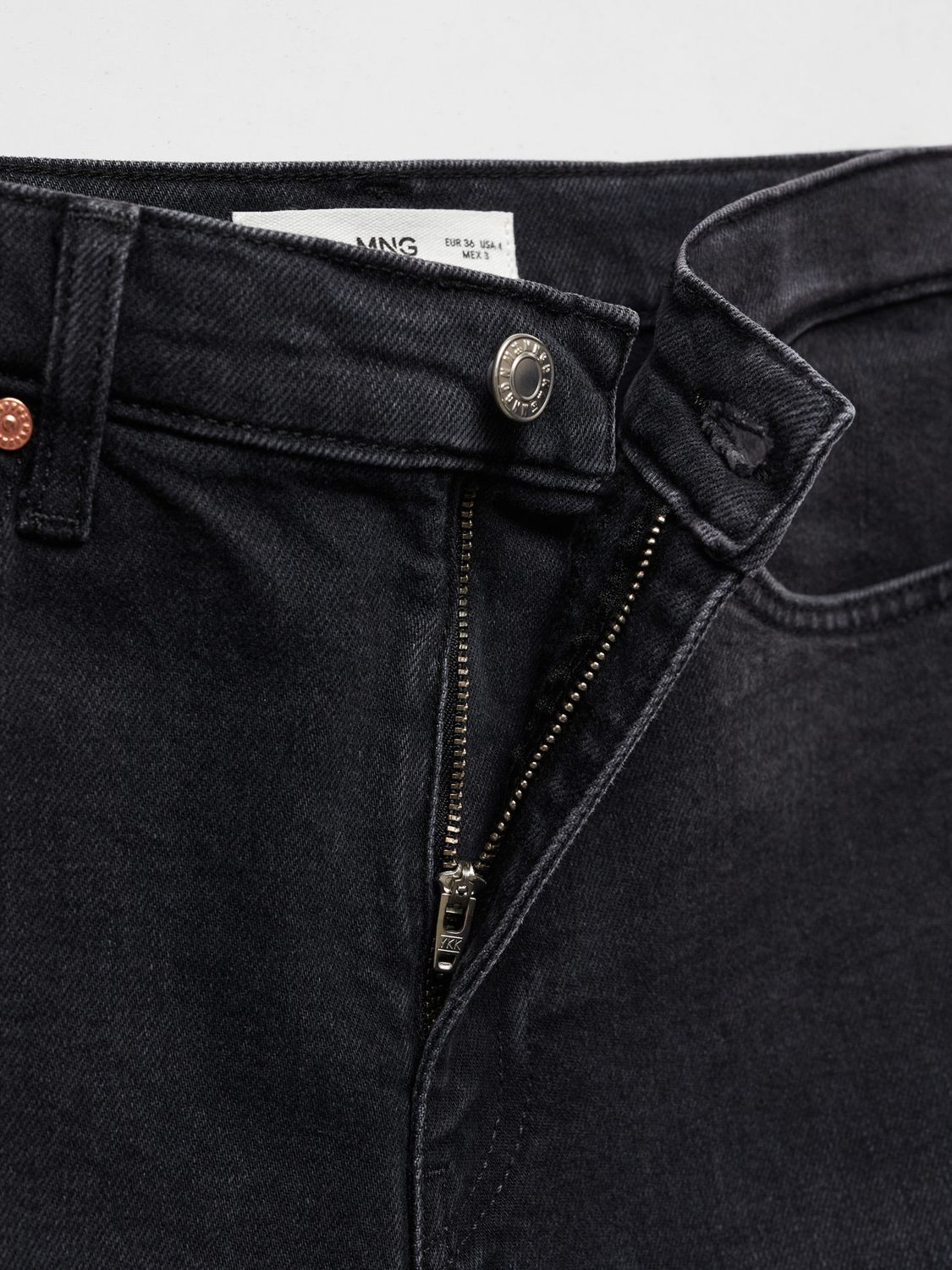 Mango Claudia Slim Jeans, Open Grey at John Lewis & Partners