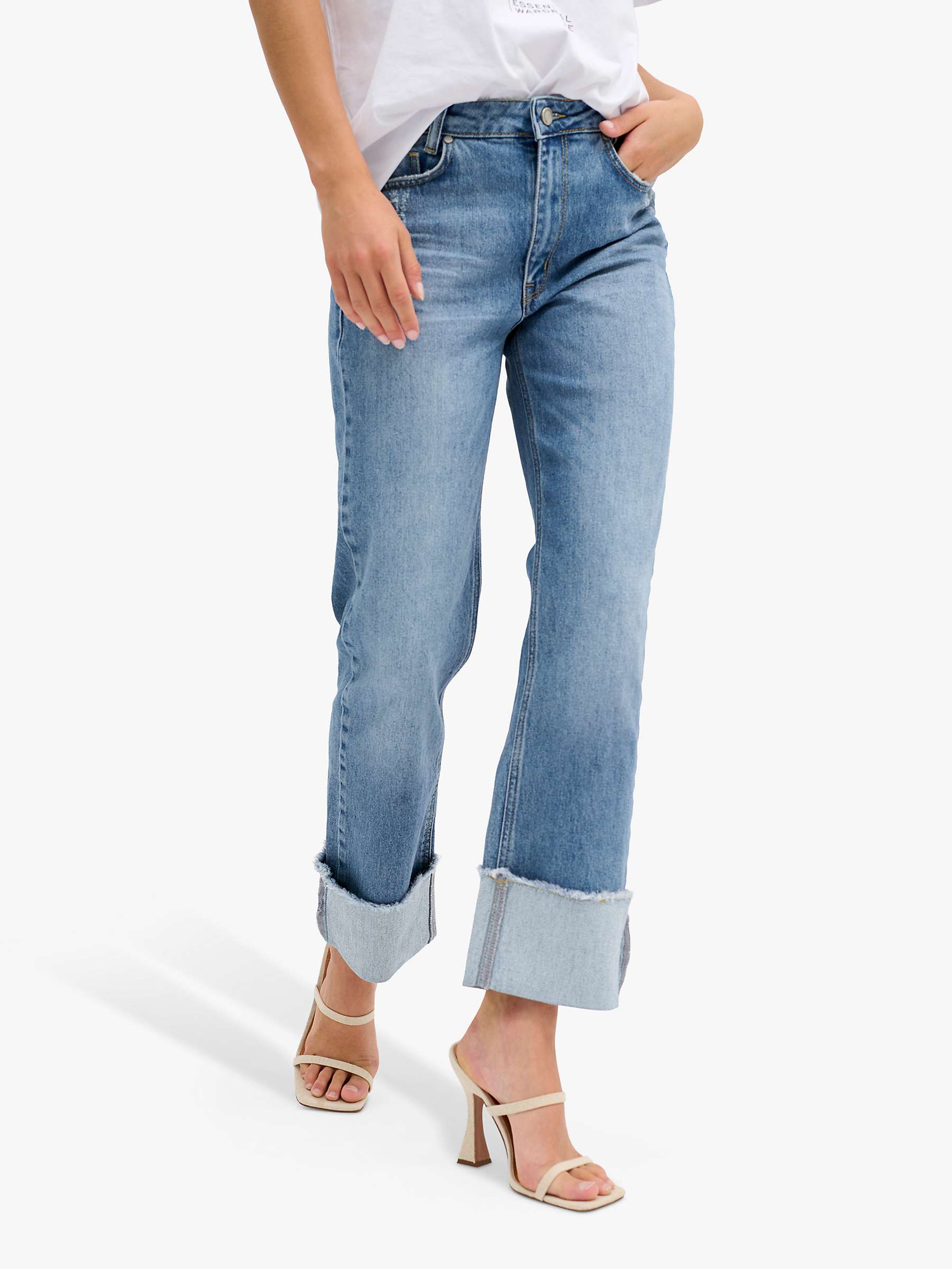 Buy MY ESSENTIAL WARDROBE Dallas 139 Straight Leg Jeans, Medium Blue Wash Online at johnlewis.com