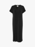 MY ESSENTIAL WARDROBE Elle Short Sleeve V-Neck Maxi Dress, Black