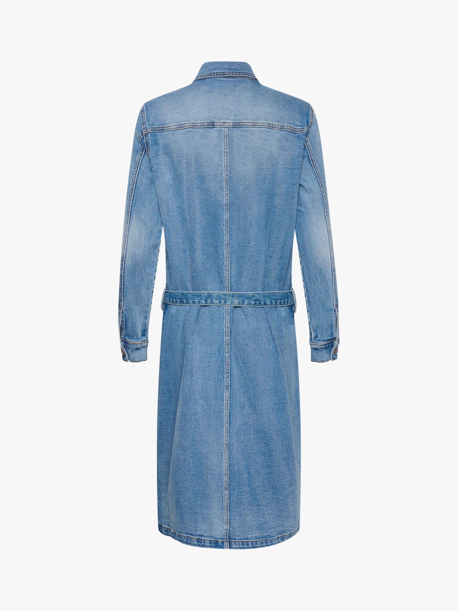 MY ESSENTIAL WARDROBE Dango Denim Shirt Dress, Light Blue Wash, 8