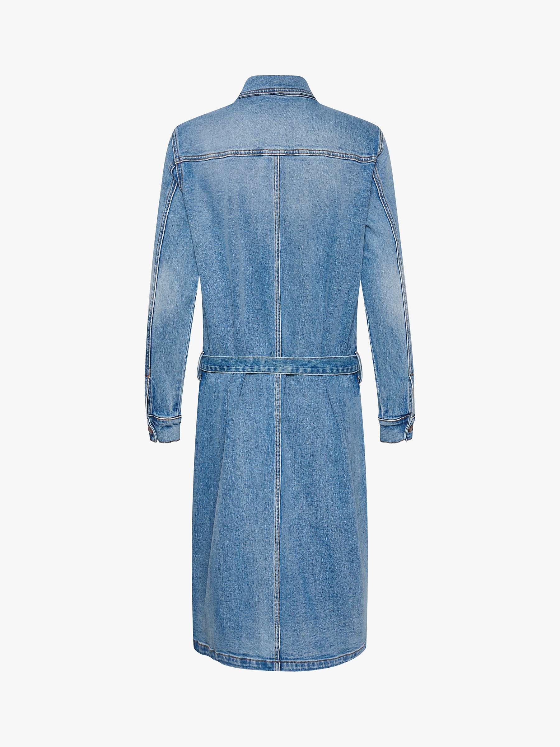 Buy MY ESSENTIAL WARDROBE Dango Denim Shirt Dress, Light Blue Wash Online at johnlewis.com