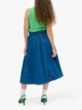 MY ESSENTIAL WARDROBE Malo Denim Midi Skirt, Blue Vintage Wash